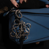 Loewe Metal Anagram and Calfskin Bag Charm - FashioNica