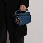 Loewe Metal Anagram and Calfskin Bag Charm - FashioNica
