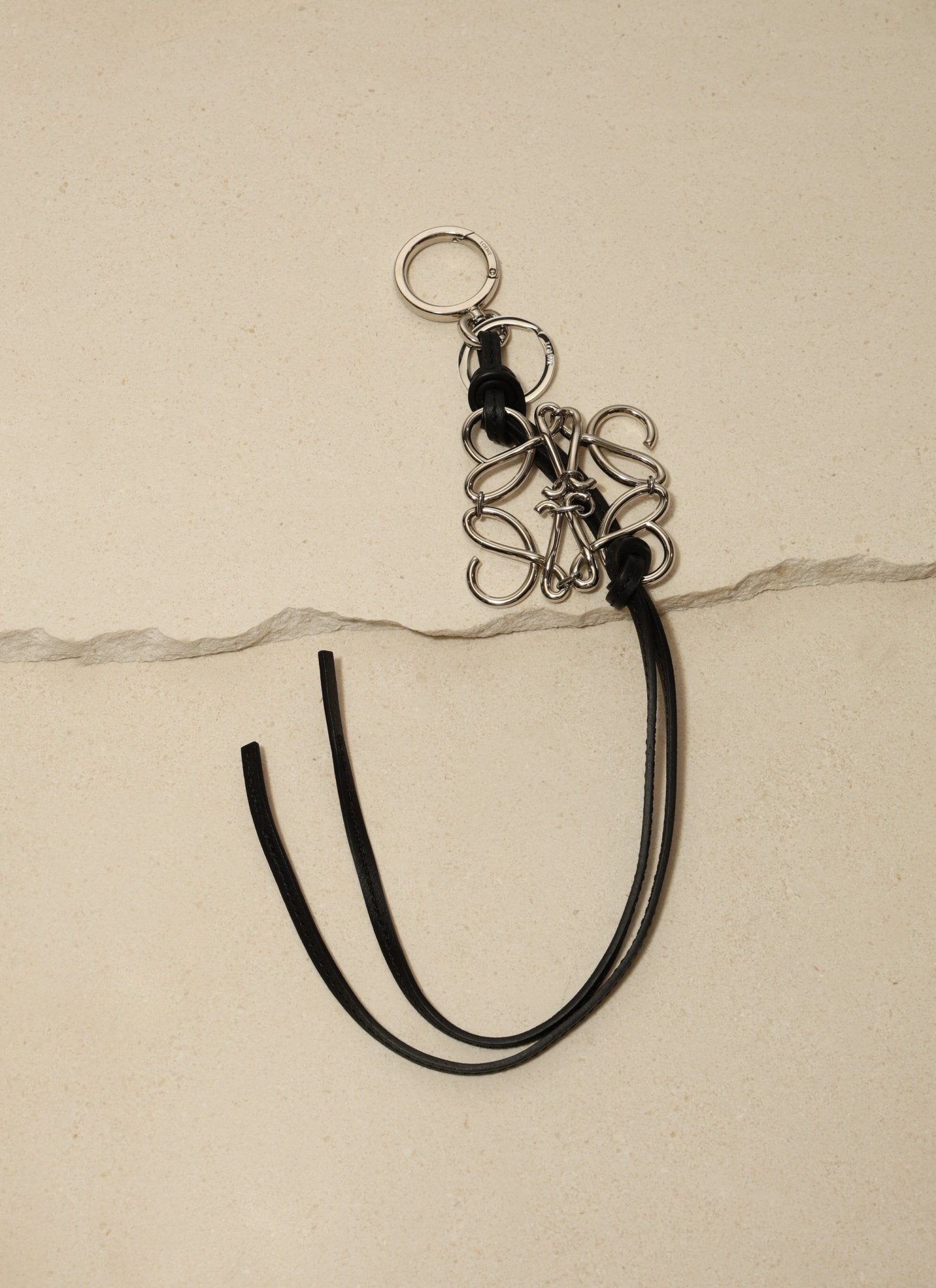 Loewe Metal Anagram and Calfskin Bag Charm - FashioNica