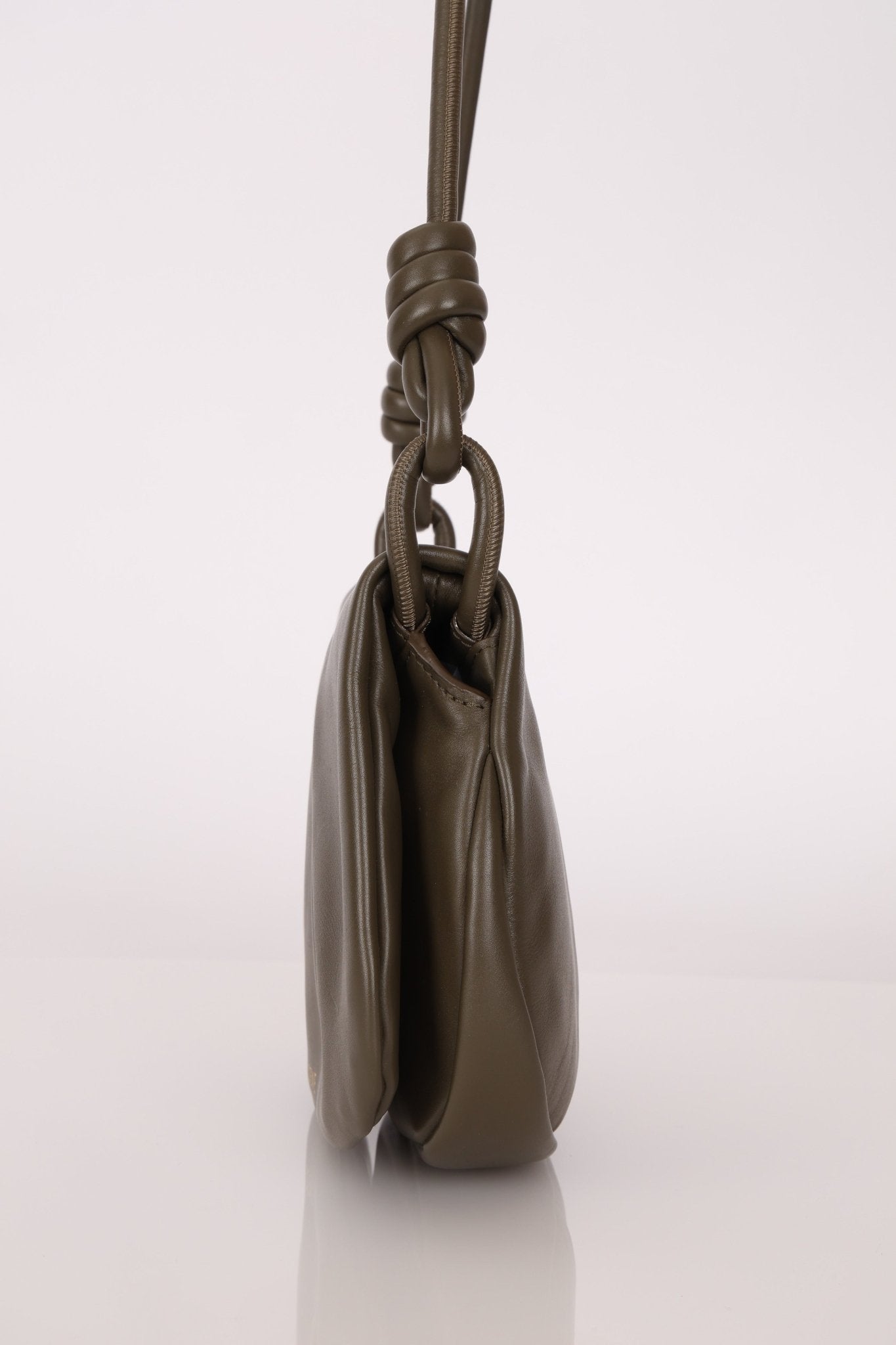 Loewe Olive Calfskin Paseo Flap - FashioNica