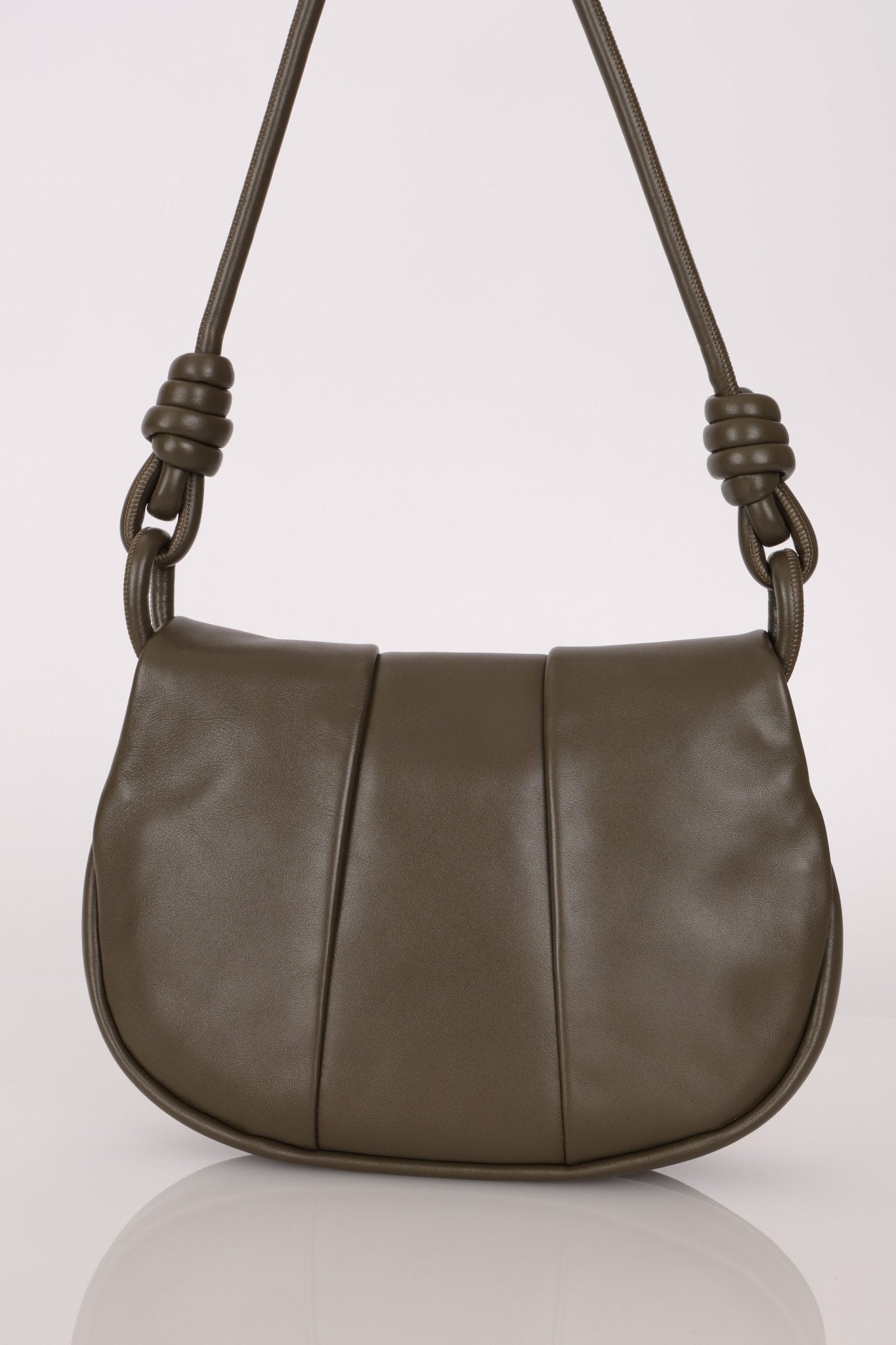 Loewe Olive Calfskin Paseo Flap - FashioNica