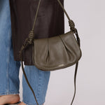 Loewe Olive Calfskin Paseo Flap - FashioNica