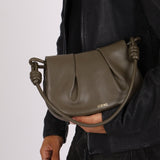 Loewe Olive Calfskin Paseo Flap - FashioNica