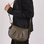 Loewe Olive Calfskin Paseo Flap - FashioNica