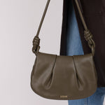 Loewe Olive Calfskin Paseo Flap - FashioNica