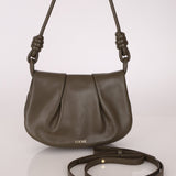 Loewe Olive Calfskin Paseo Flap - FashioNica