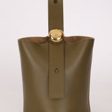 Loewe Olive Pebble Mini Bucket Bag - FashioNica