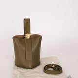 Loewe Olive Pebble Mini Bucket Bag - FashioNica