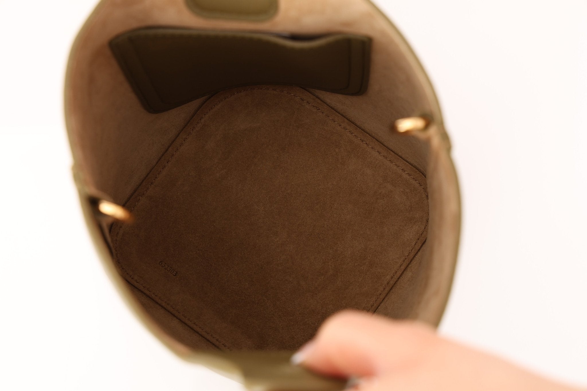 Loewe Olive Pebble Mini Bucket Bag - FashioNica