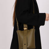 Loewe Olive Pebble Mini Bucket Bag - FashioNica