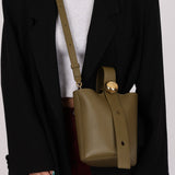 Loewe Olive Pebble Mini Bucket Bag - FashioNica