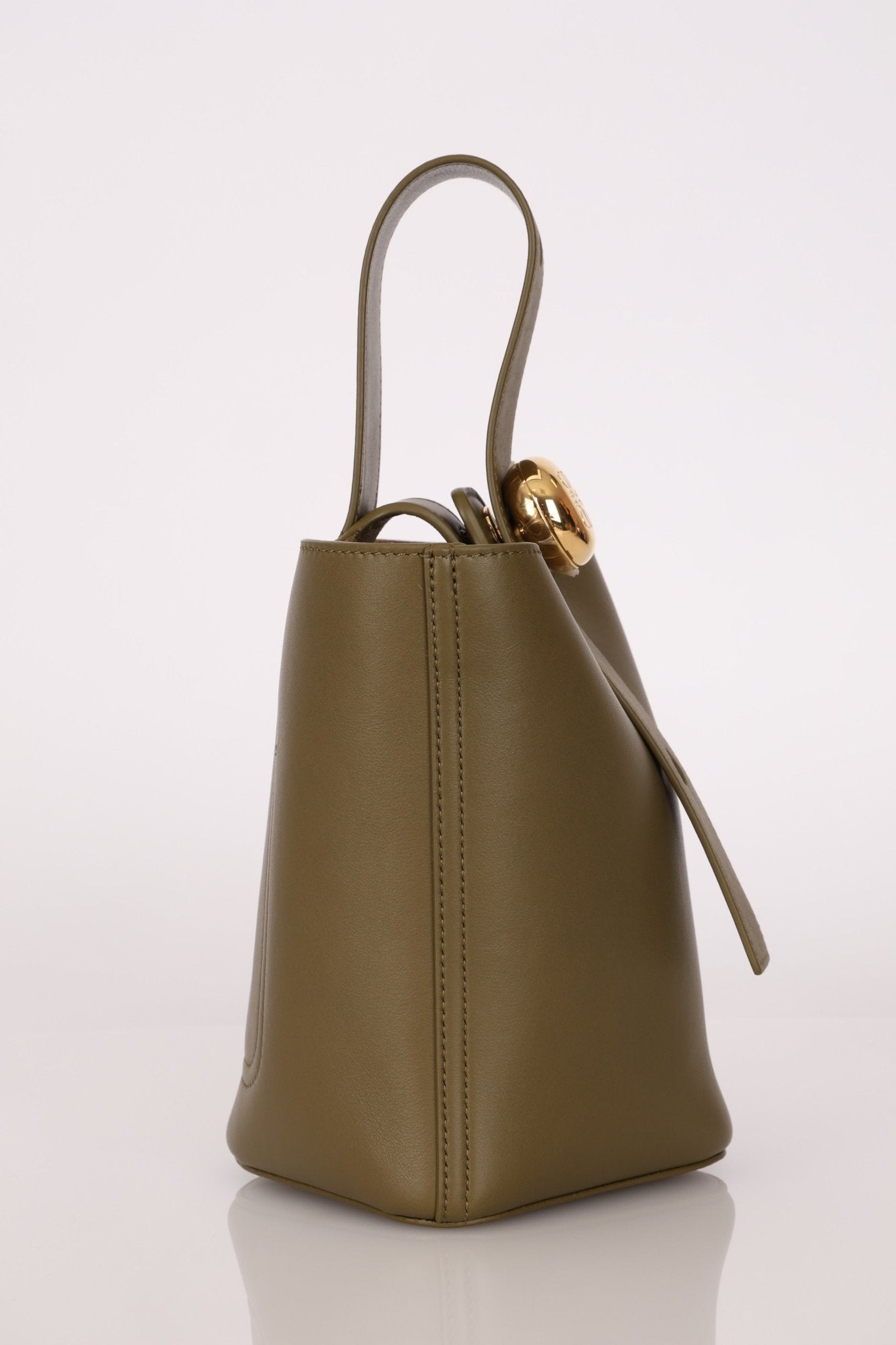 Loewe Olive Pebble Mini Bucket Bag - FashioNica