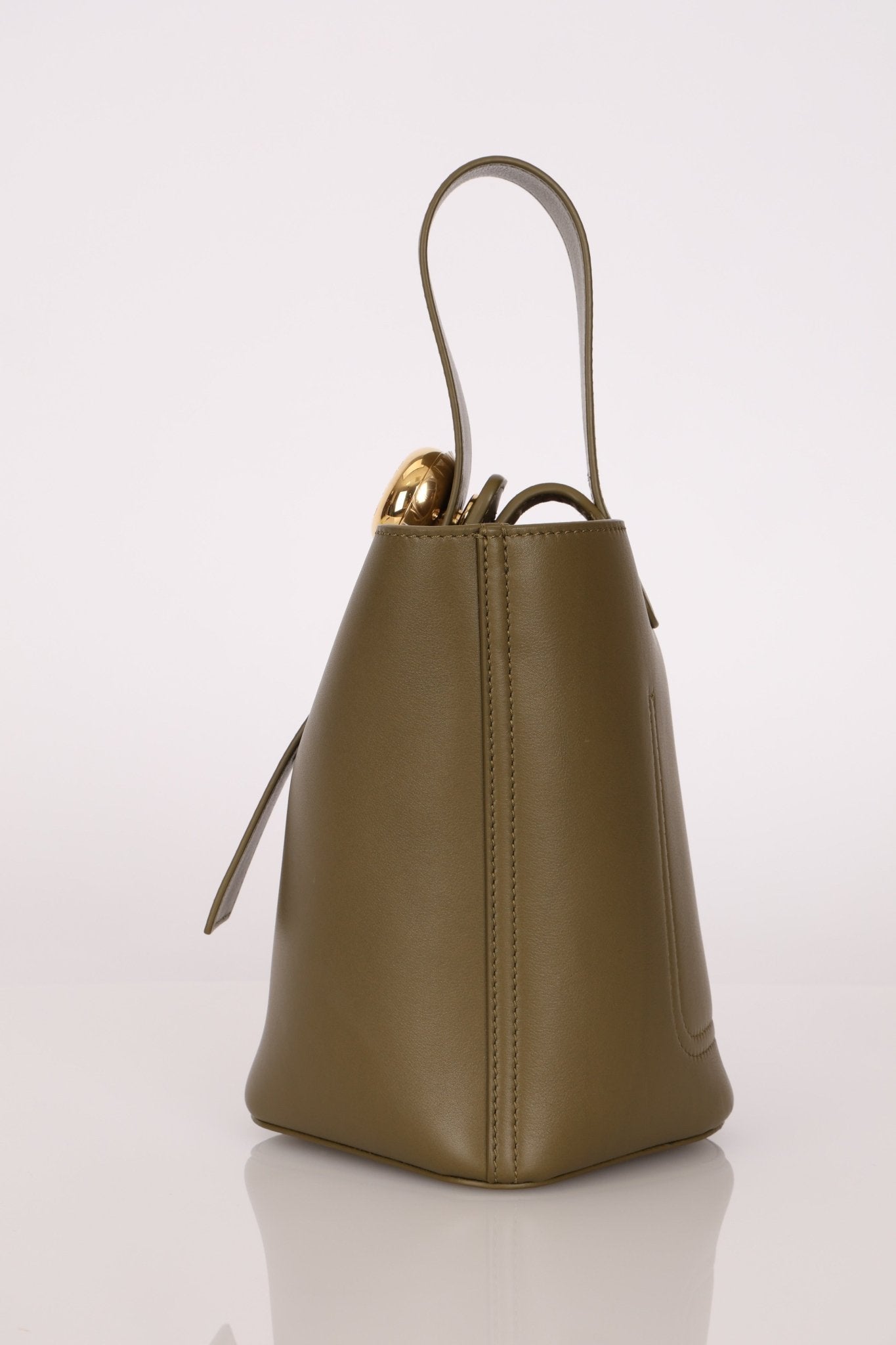Loewe Olive Pebble Mini Bucket Bag - FashioNica