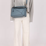 Loewe Periwinkle Blue Medium Puzzle - FashioNica