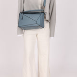 Loewe Periwinkle Blue Medium Puzzle - FashioNica