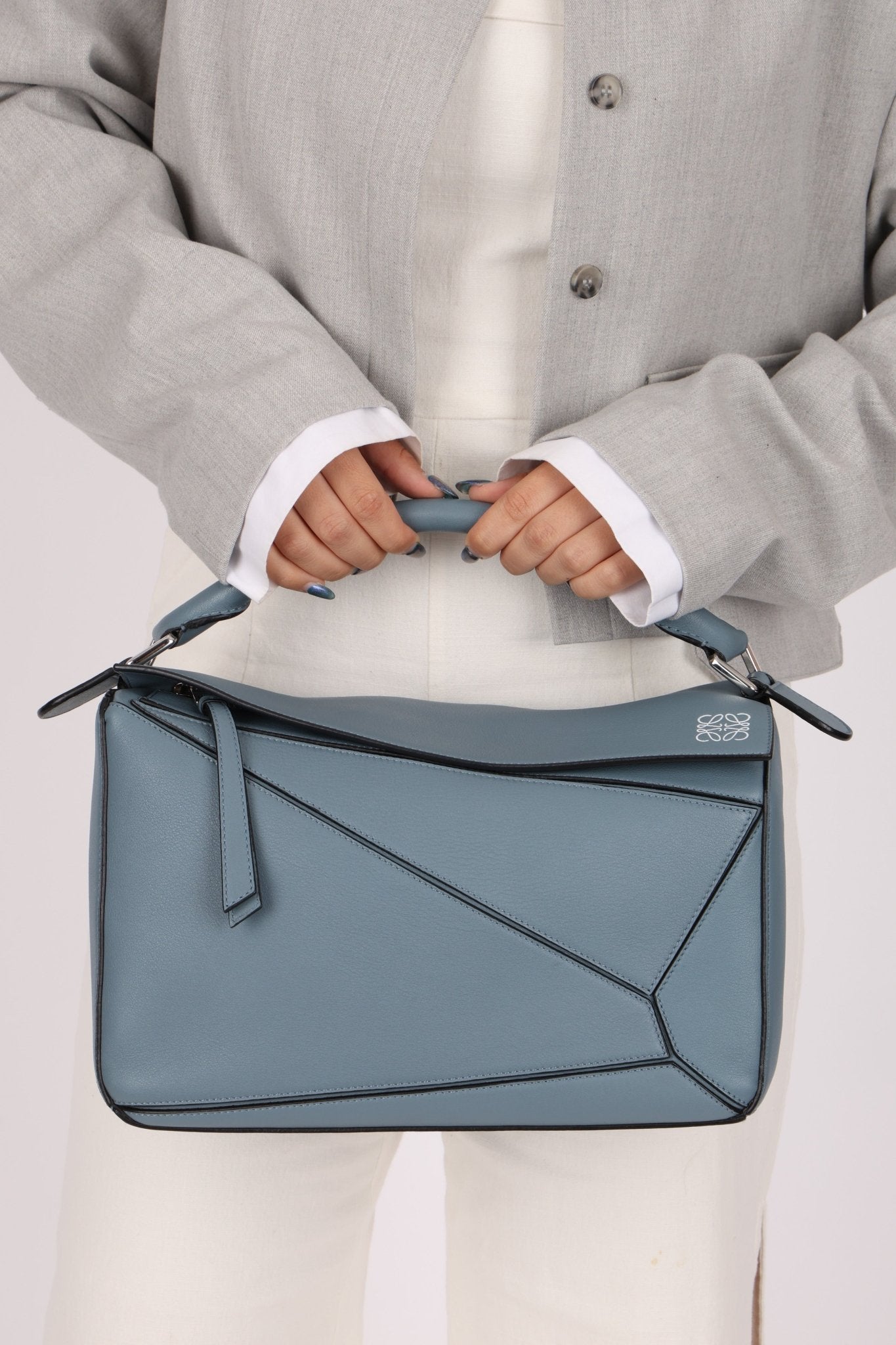 Loewe Periwinkle Blue Medium Puzzle - FashioNica