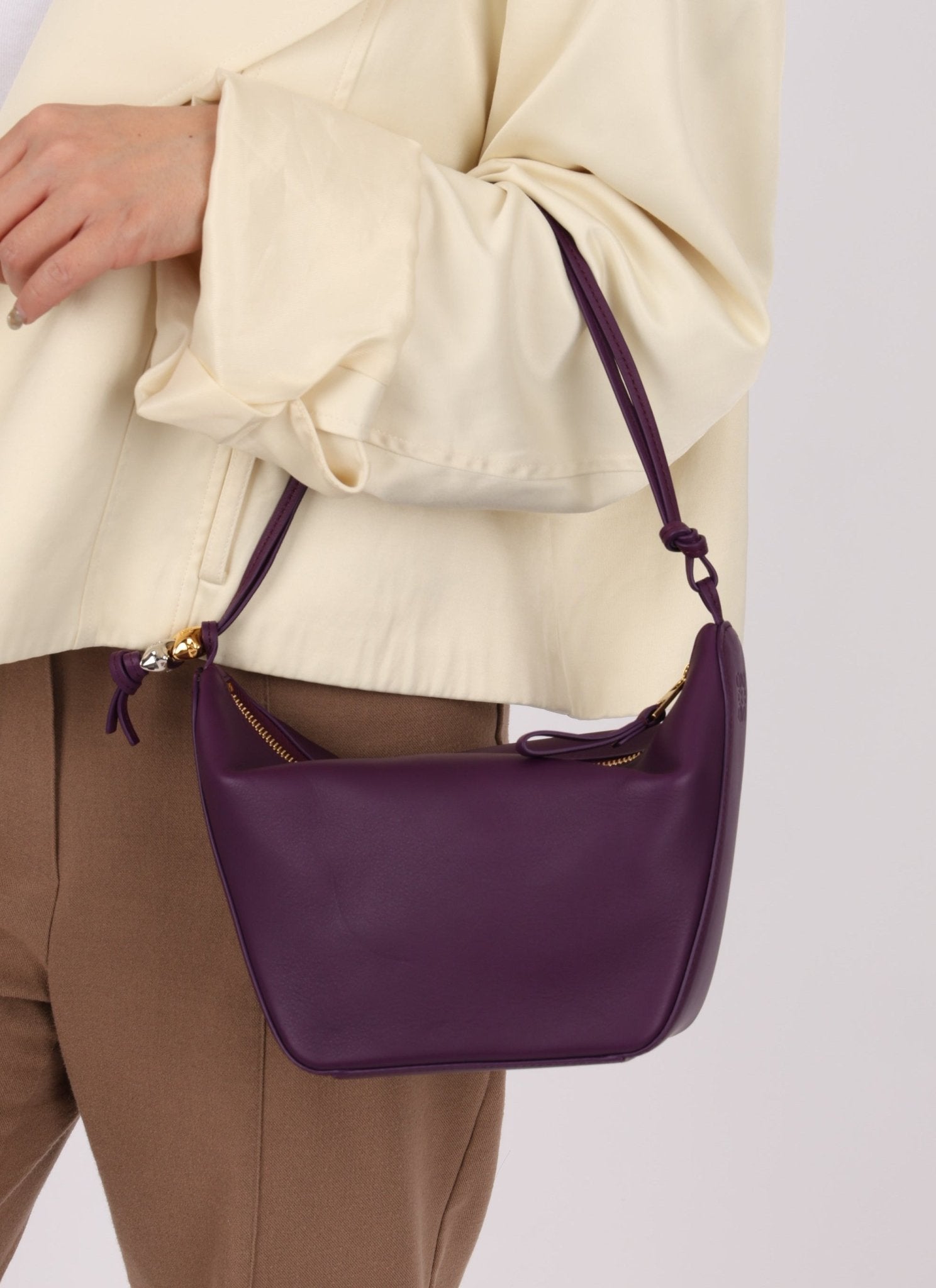 Loewe Plum Mini Hammock with Loewe Star Charms - FashioNica