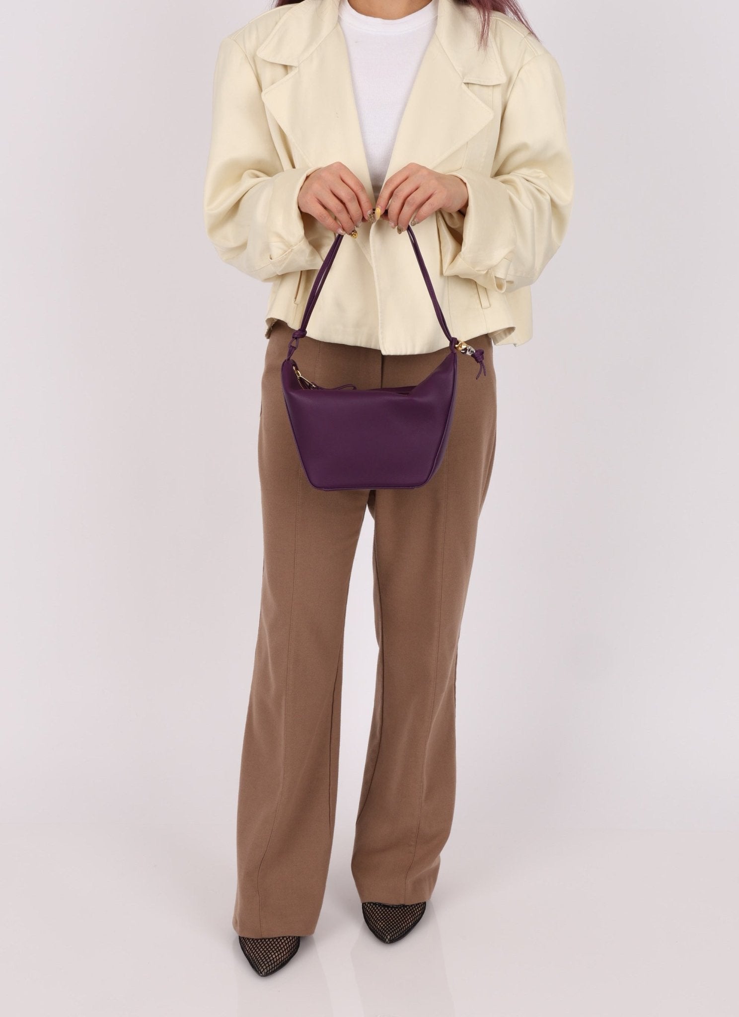 Loewe Plum Mini Hammock with Loewe Star Charms - FashioNica