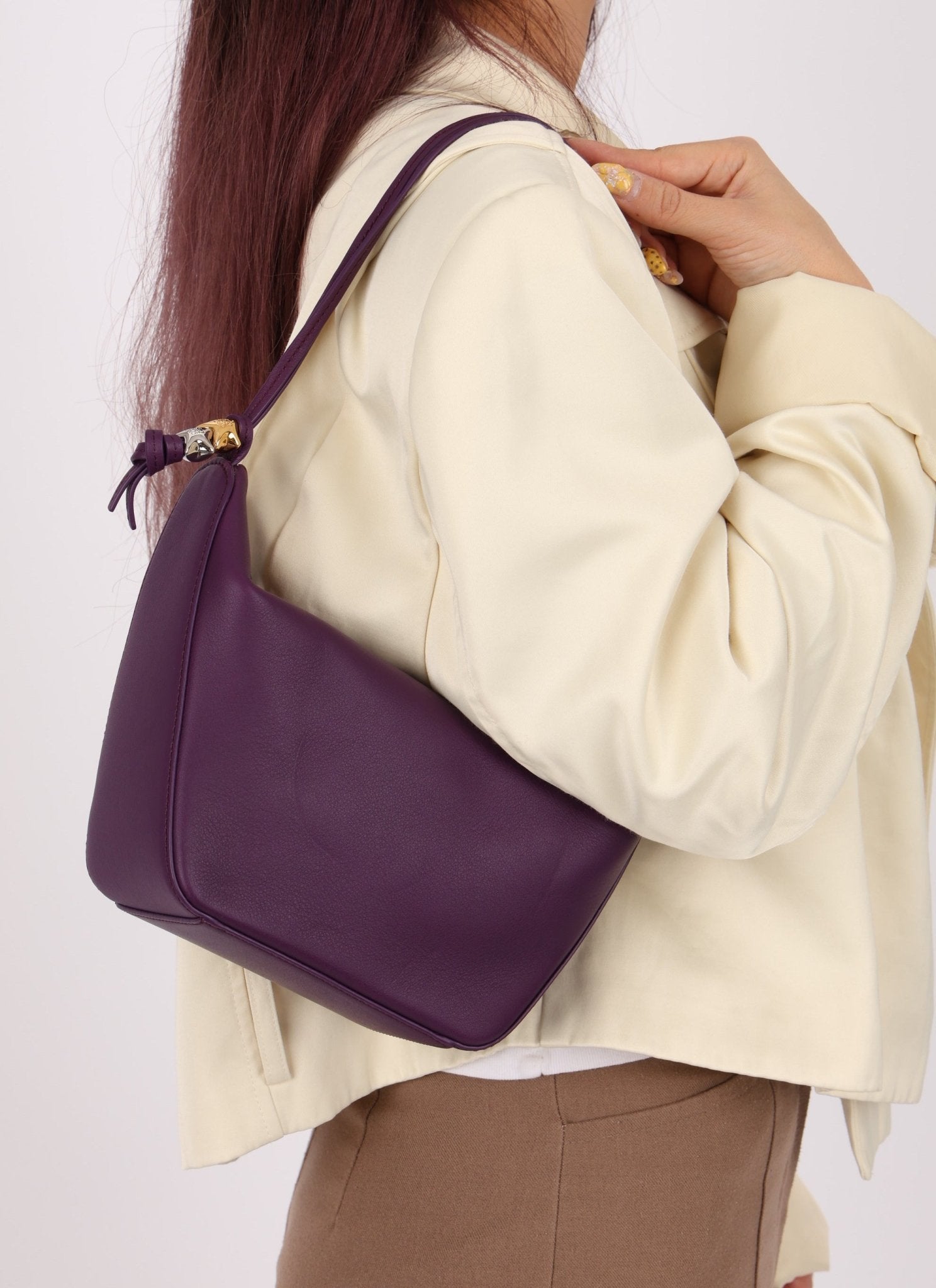 Loewe Plum Mini Hammock with Loewe Star Charms - FashioNica