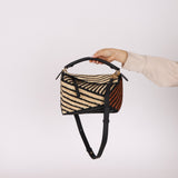 Loewe Raffia Woven and Calfskin Small Puzzle Edge - FashioNica