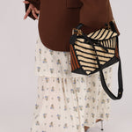 Loewe Raffia Woven and Calfskin Small Puzzle Edge - FashioNica