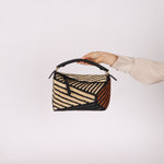 Loewe Raffia Woven and Calfskin Small Puzzle Edge - FashioNica