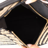Loewe Raffia Woven and Calfskin Small Puzzle Edge - FashioNica