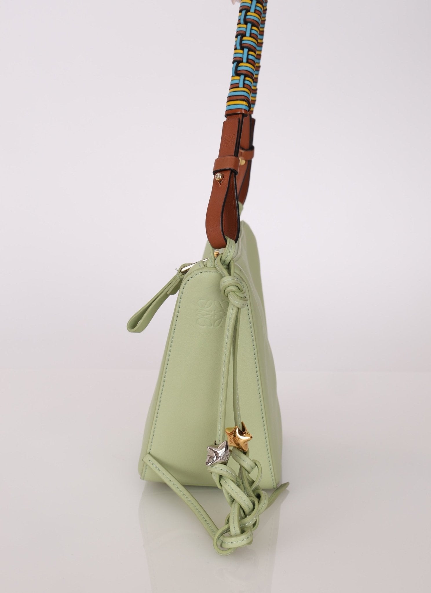 Loewe Rosemary Mini Hammock with Loewe Star Charms and Loewe Woven Strap - FashioNica