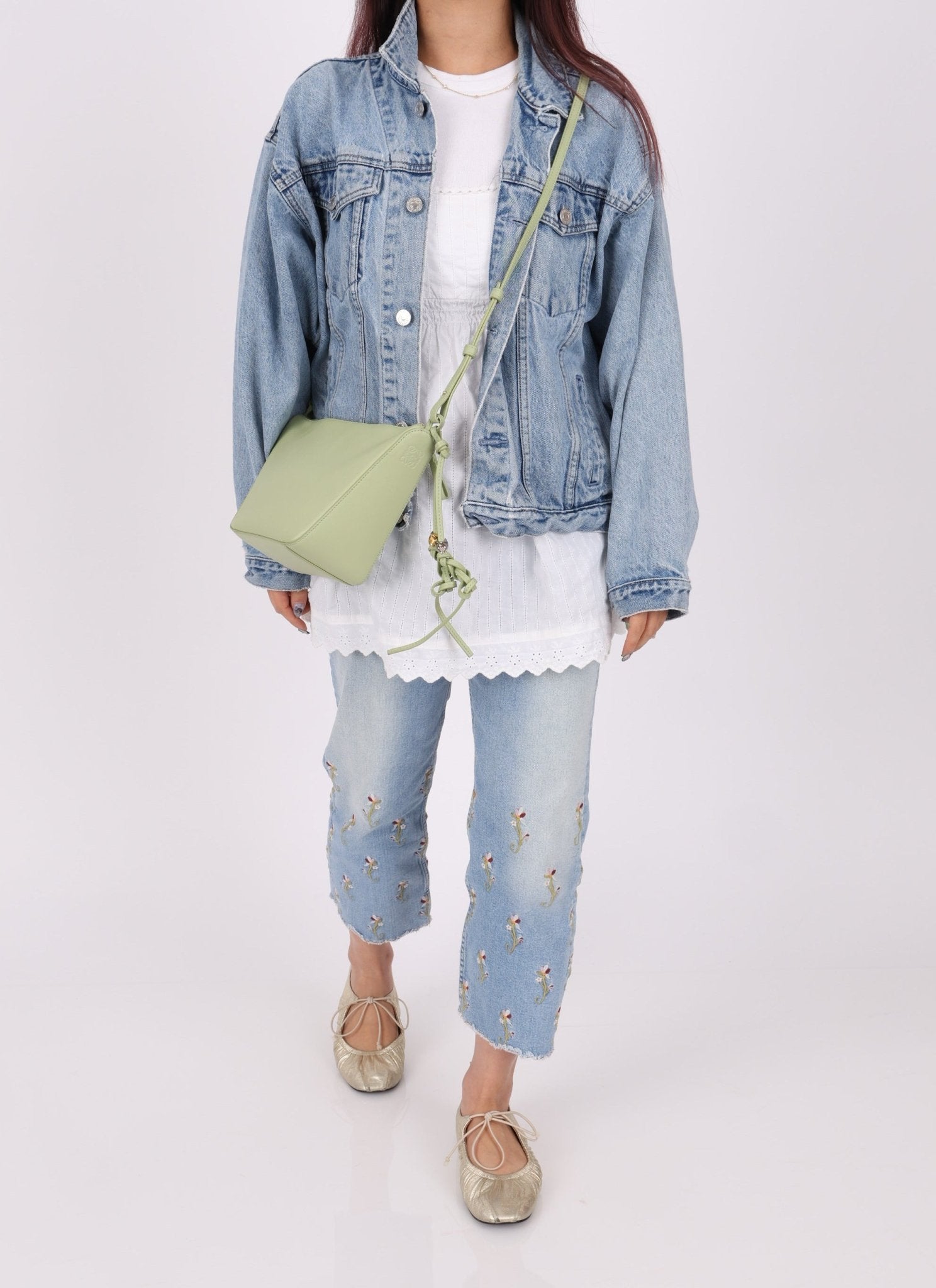 Loewe Rosemary Mini Hammock with Loewe Star Charms and Loewe Woven Strap - FashioNica