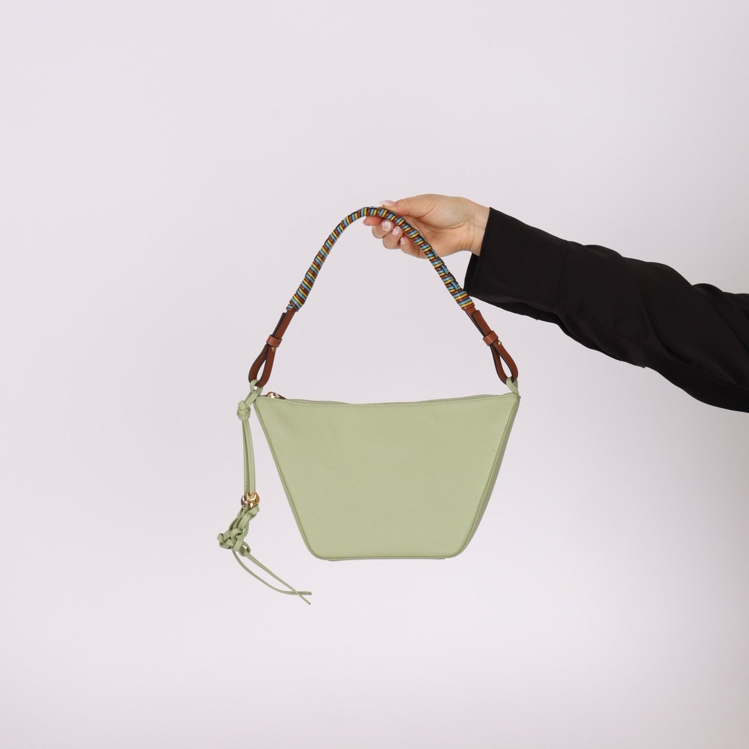 Loewe Rosemary Mini Hammock with Loewe Star Charms and Loewe Woven Strap - FashioNica