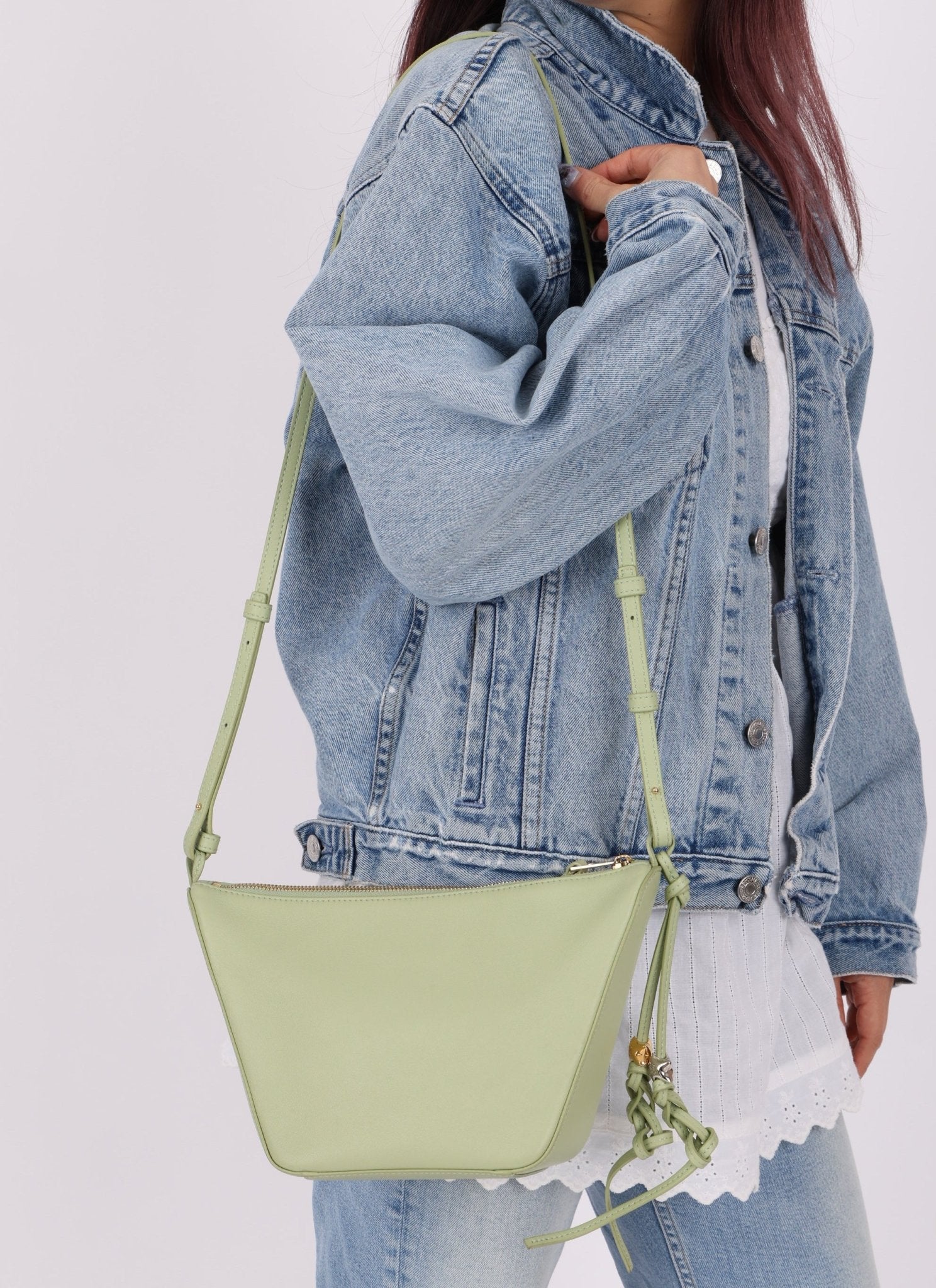 Loewe Rosemary Mini Hammock with Loewe Star Charms and Loewe Woven Strap - FashioNica