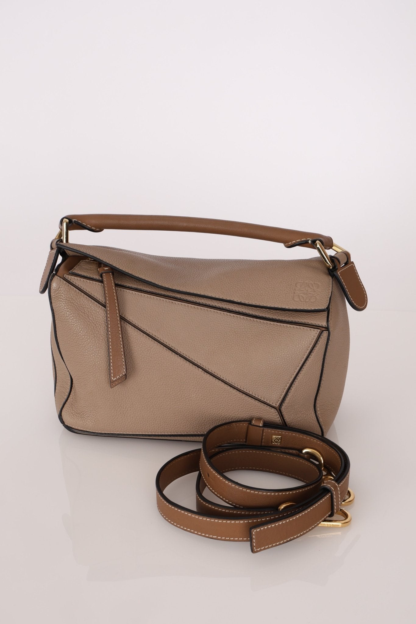 Loewe Sand Mink Small Puzzle Bag - FashioNica