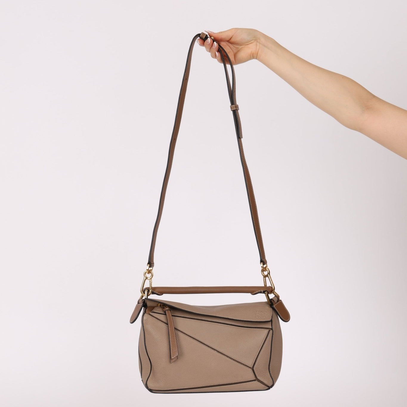 Loewe Sand Mink Small Puzzle Bag - FashioNica