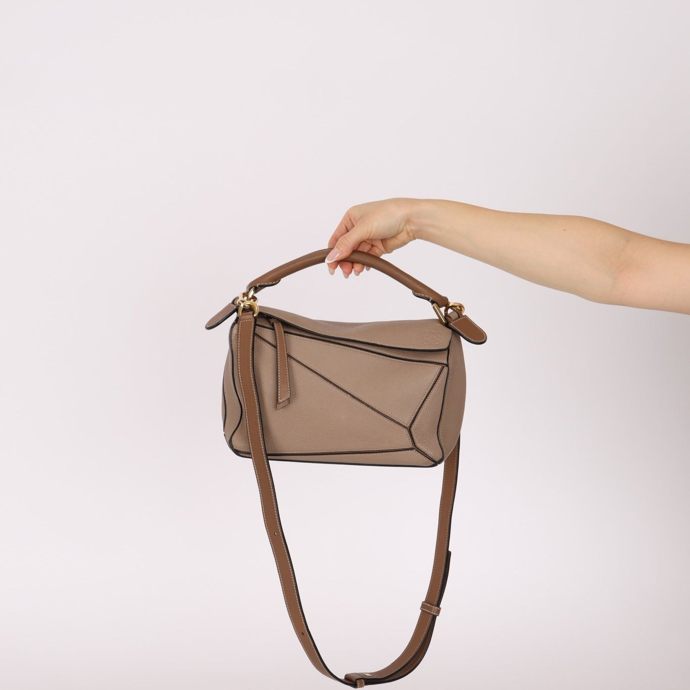 Loewe Sand Mink Small Puzzle Bag - FashioNica