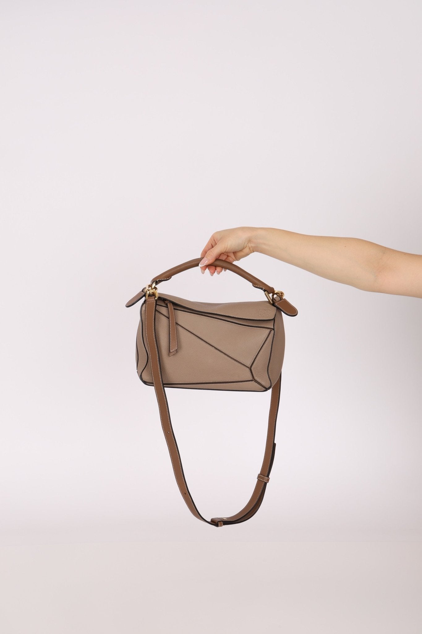 Loewe Sand Mink Small Puzzle Bag - FashioNica
