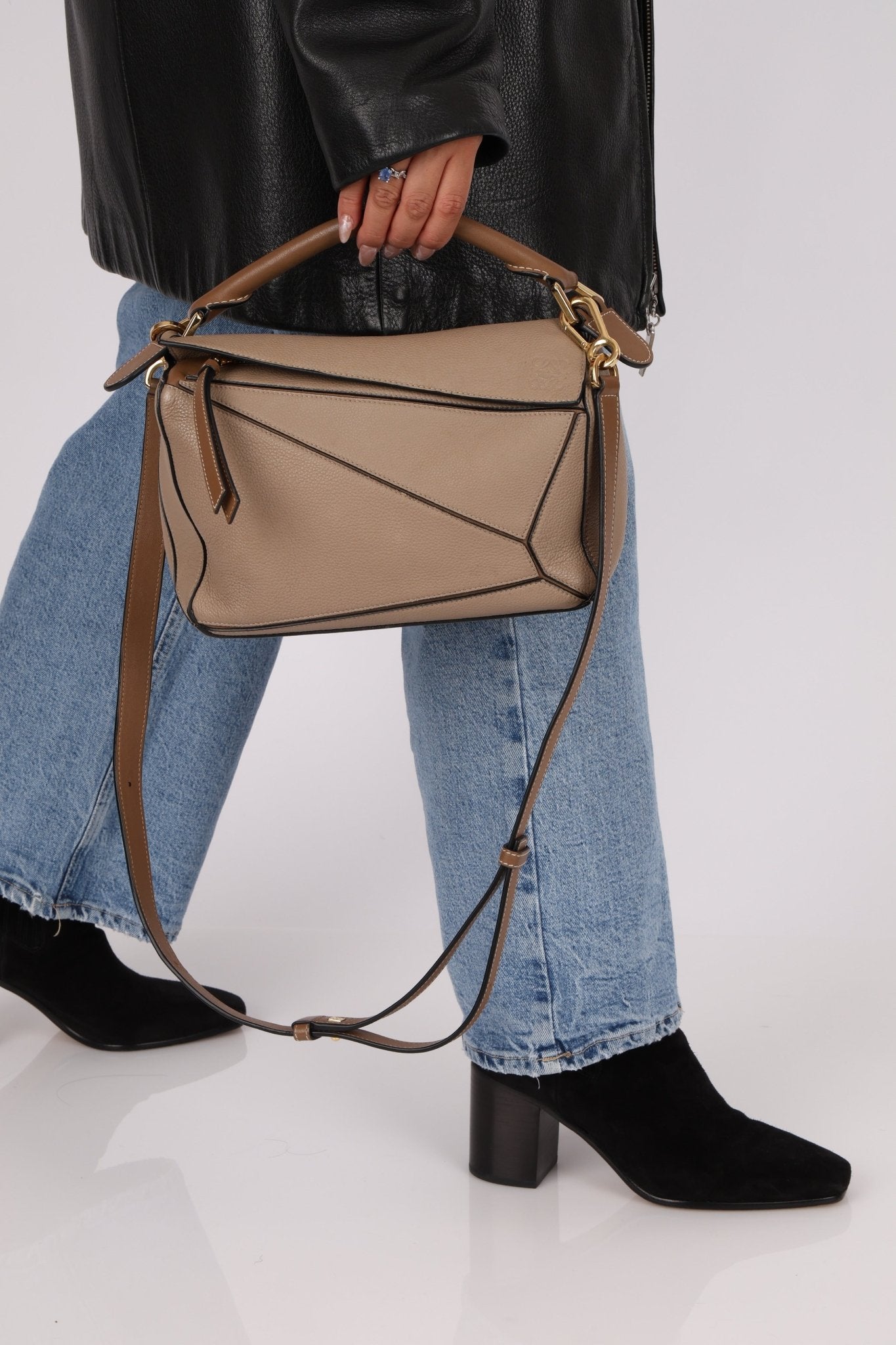 Loewe Sand Mink Small Puzzle Bag - FashioNica