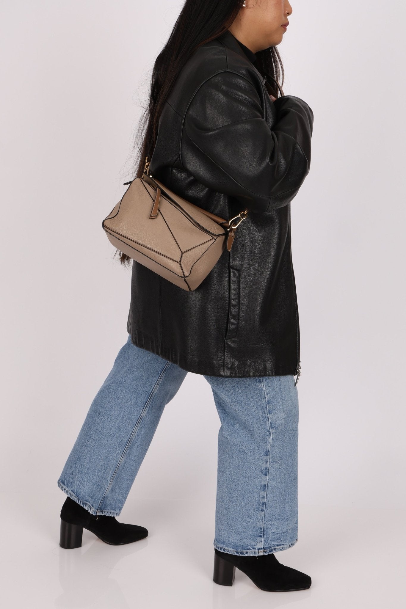 Loewe Sand Mink Small Puzzle Bag - FashioNica