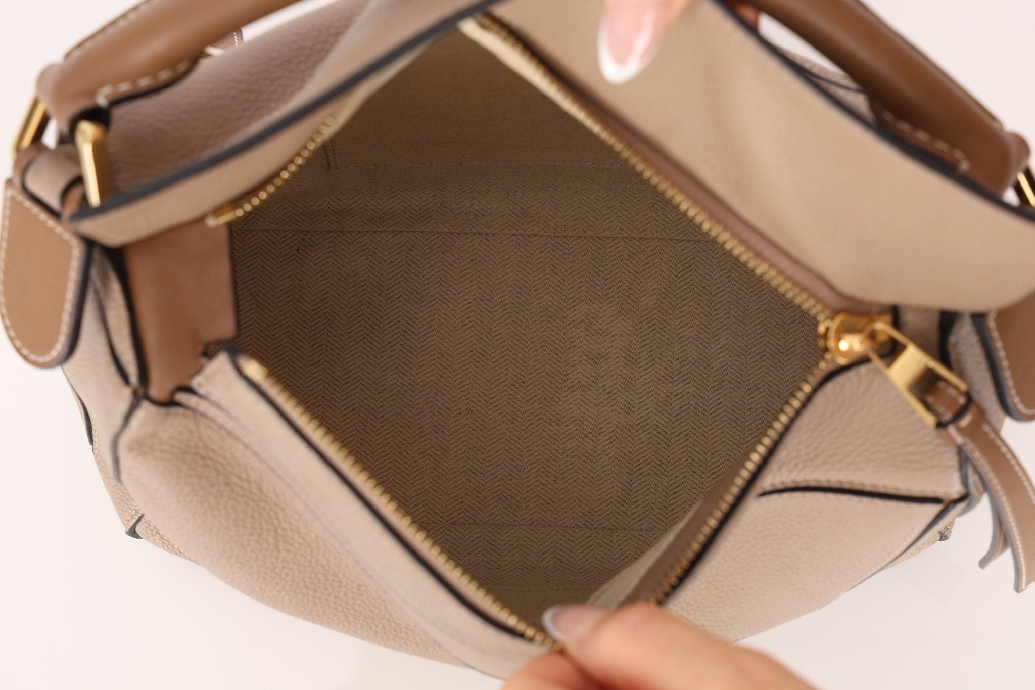 Loewe Sand Mink Small Puzzle Bag - FashioNica