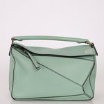 Loewe Sea Water Green Medium Puzzle Bag - FashioNica