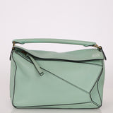 Loewe Sea Water Green Medium Puzzle Bag - FashioNica
