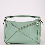 Loewe Sea Water Green Medium Puzzle Bag - FashioNica