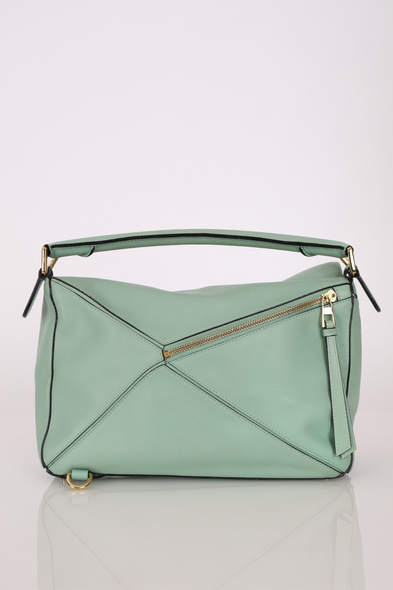Loewe Sea Water Green Medium Puzzle Bag - FashioNica