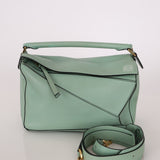 Loewe Sea Water Green Medium Puzzle Bag - FashioNica