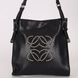 Loewe Studded Anagram Leather Tote - FashioNica