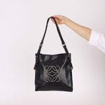 Loewe Studded Anagram Leather Tote - FashioNica