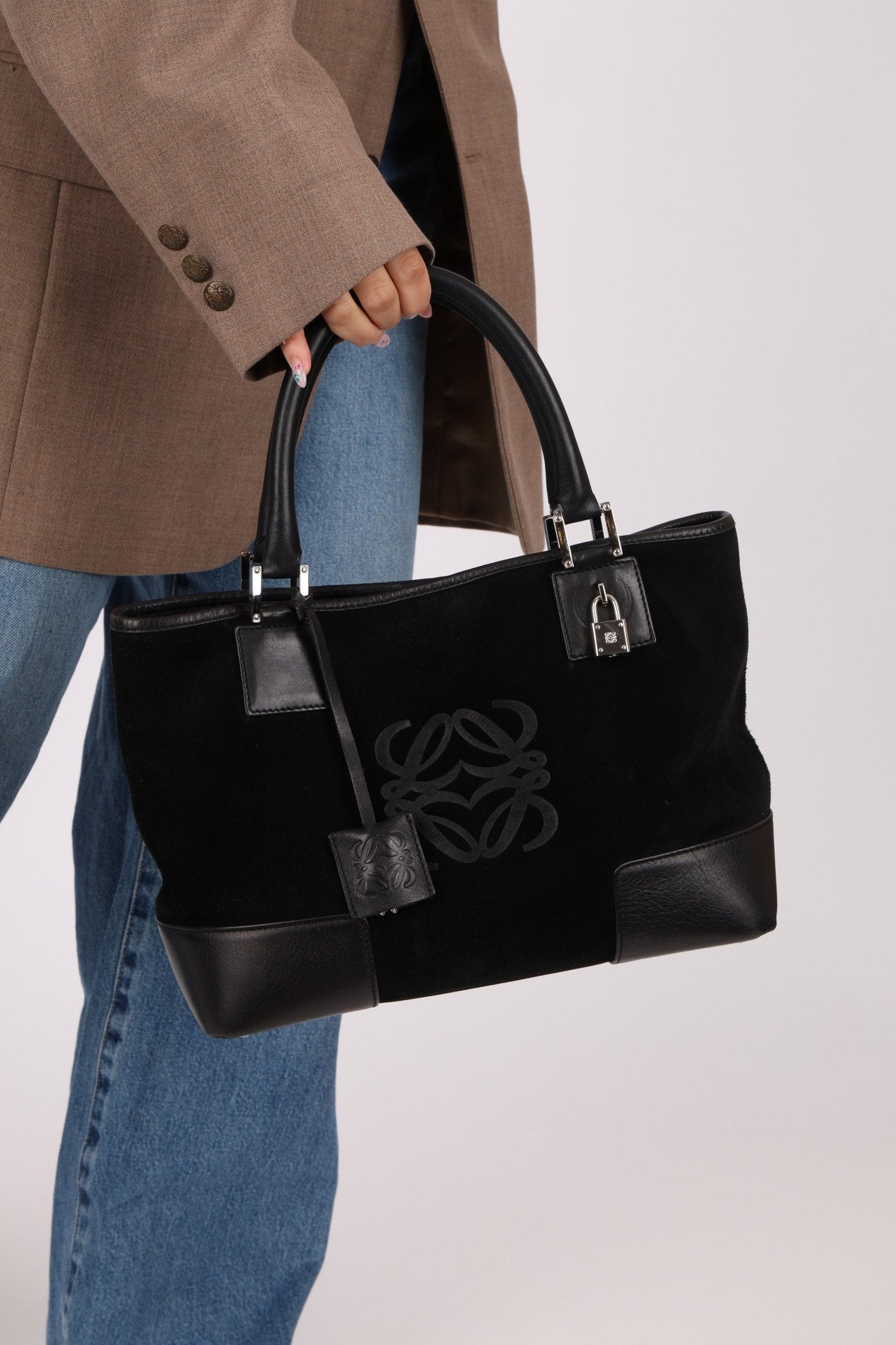 Loewe Suede Amazona Mini Tote - FashioNica
