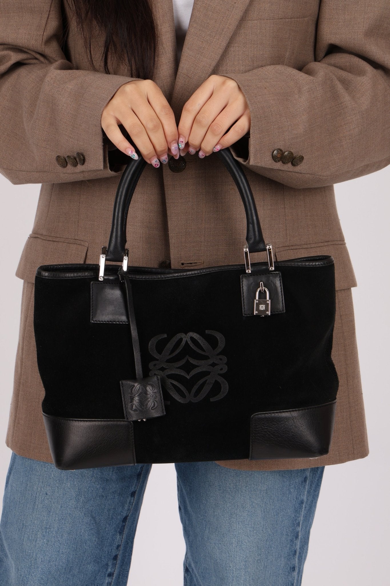 Loewe Suede Amazona Mini Tote - FashioNica
