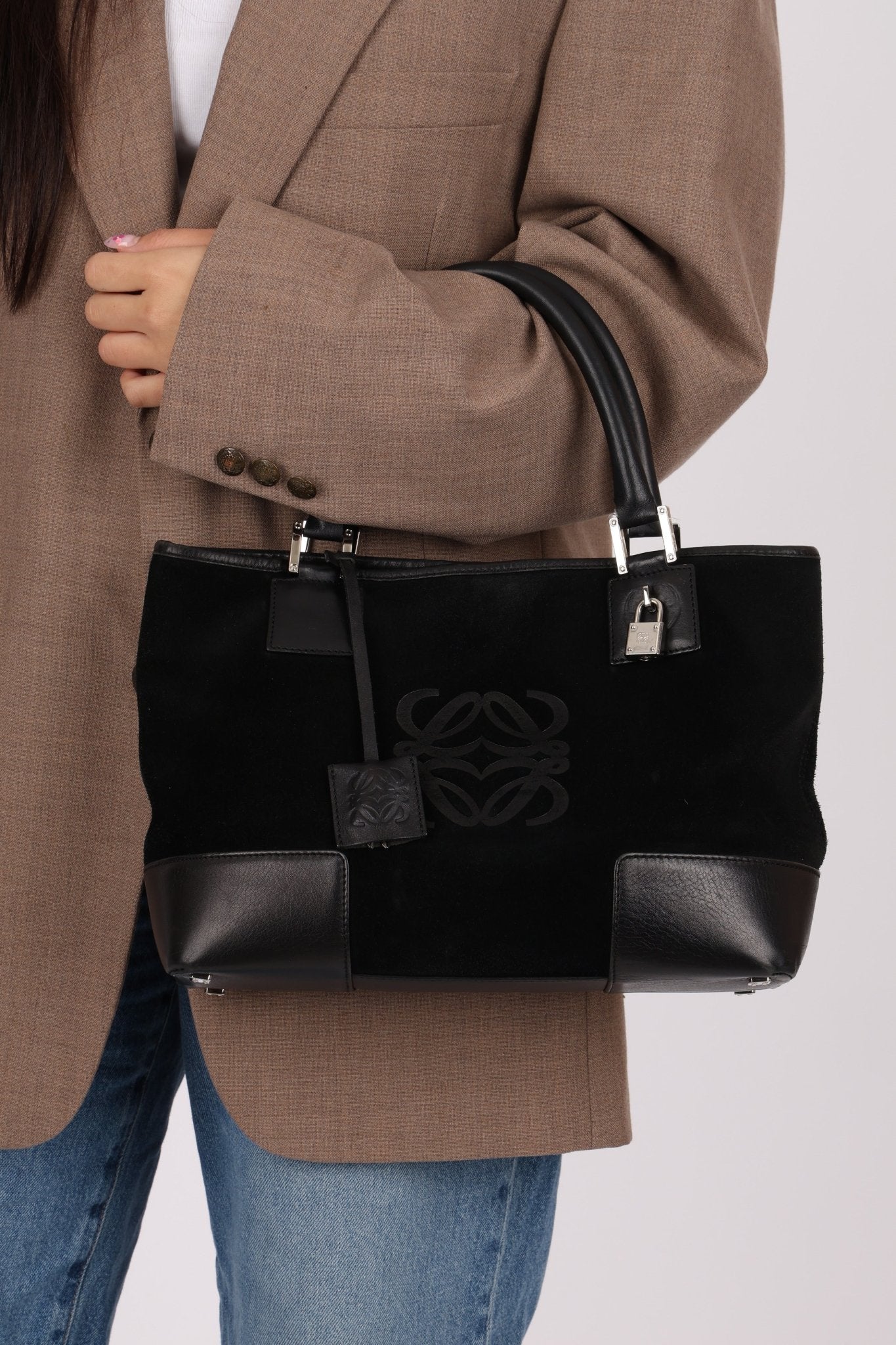 Loewe Suede Amazona Mini Tote - FashioNica