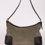 Loewe Suede Anagram Shoulder Bag - FashioNica