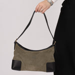 Loewe Suede Anagram Shoulder Bag - FashioNica